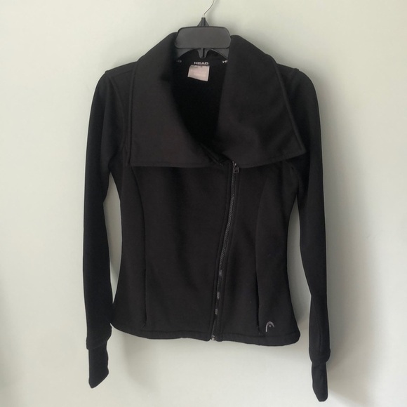 Head Athleisure Moto Jacket Small Stretch Thumbholes Active - Picture 1 of 5